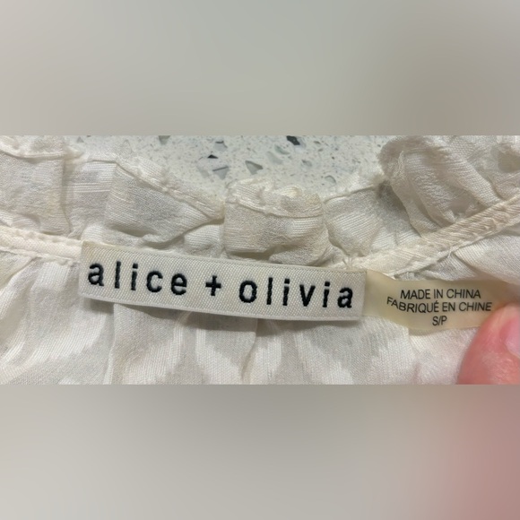 Alice + Olivia White Blouse - Picture 7 of 8